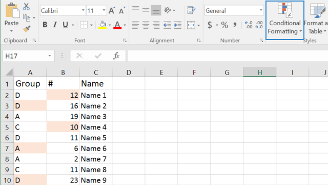 Compare data in Excel using Conditional formatting